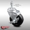Service Caster 4 Inch SS Soft Rubber Wheel Swivel 10mm Threaded Stem Caster with Brake SCC SCC-SSTS20S414-SRS-TLB-M1015 - alternate 1